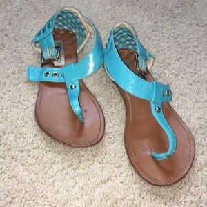 Steve Madden bright blue sandals size 7